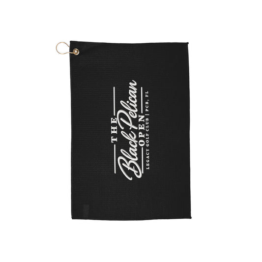 Black Pelican Open Golf Towel