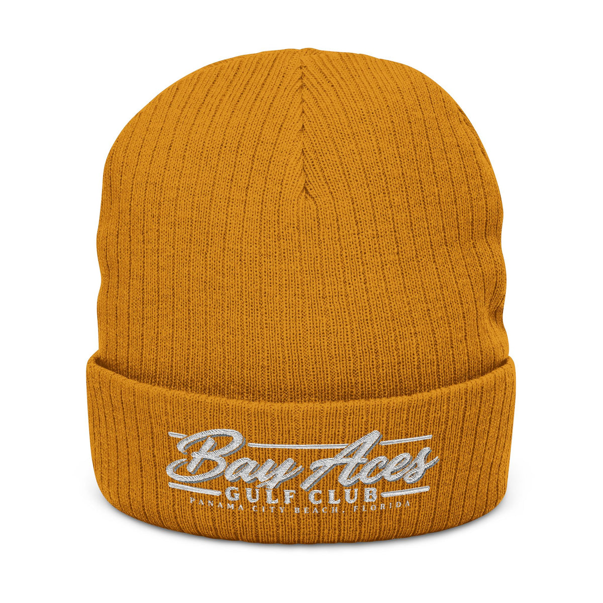 Bay Aces Gulf Club Ribbed Embroidered Beanie (Dark)