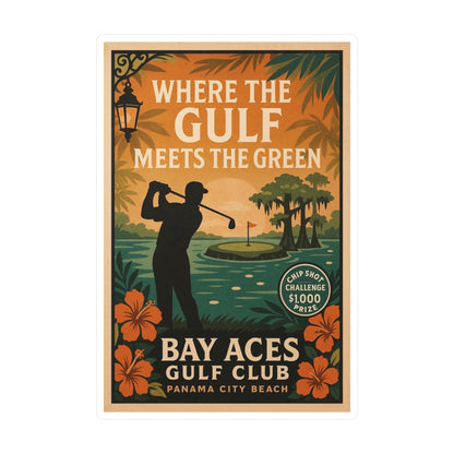 Bay Aces Vintage Sticker