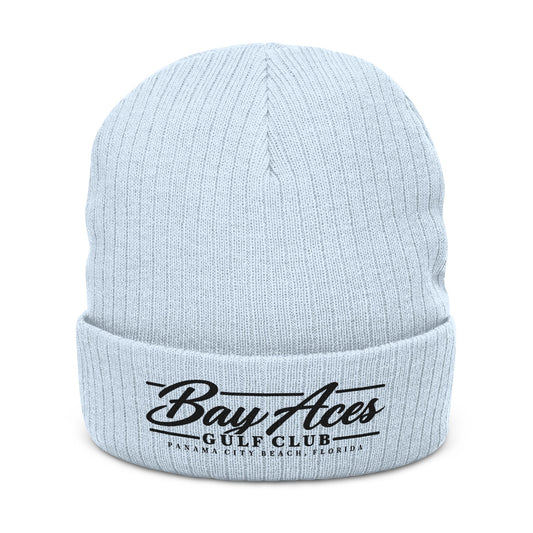 Bay Aces Gulf Club Ribbed Embroidered Beanie (Light)