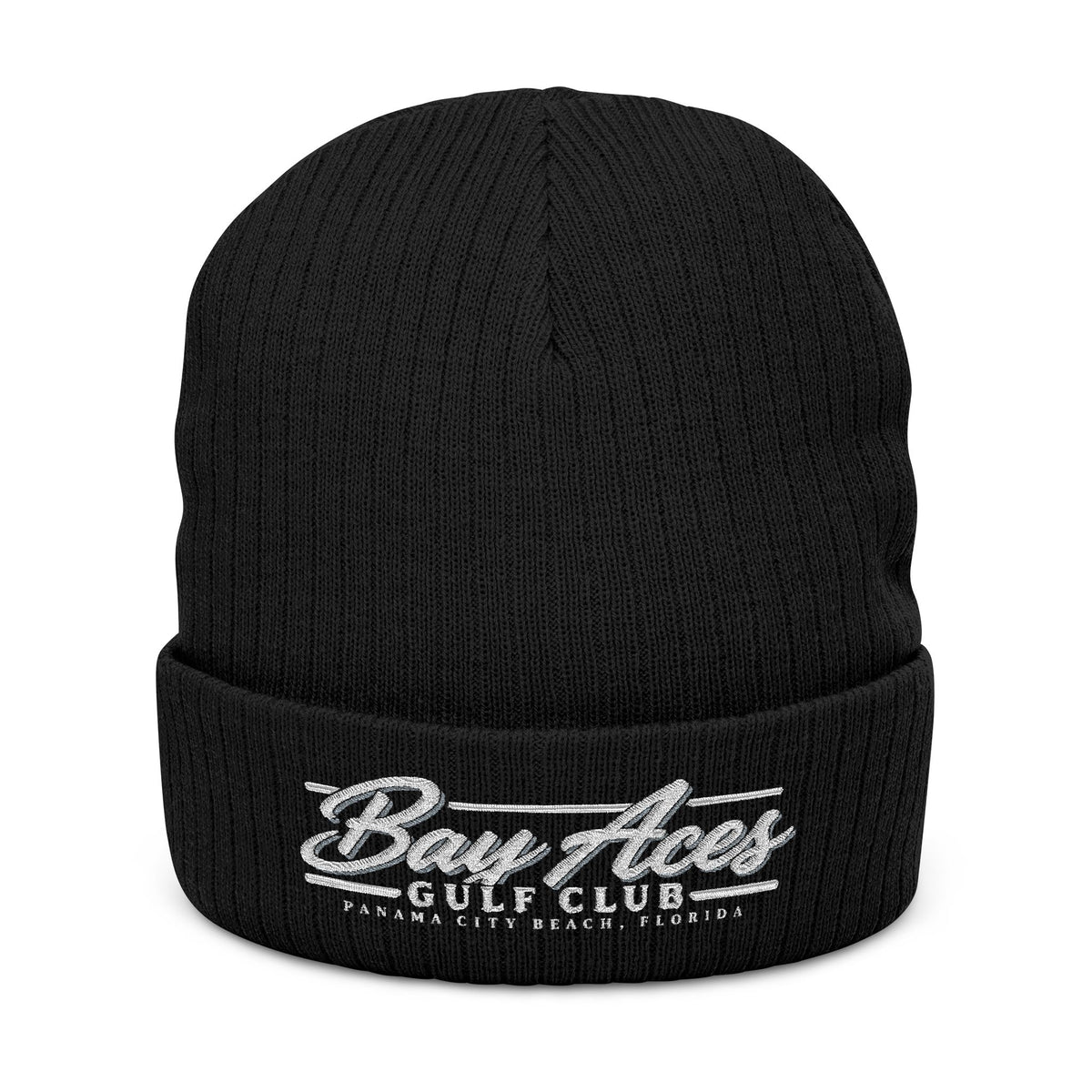Bay Aces Gulf Club Ribbed Embroidered Beanie (Dark)